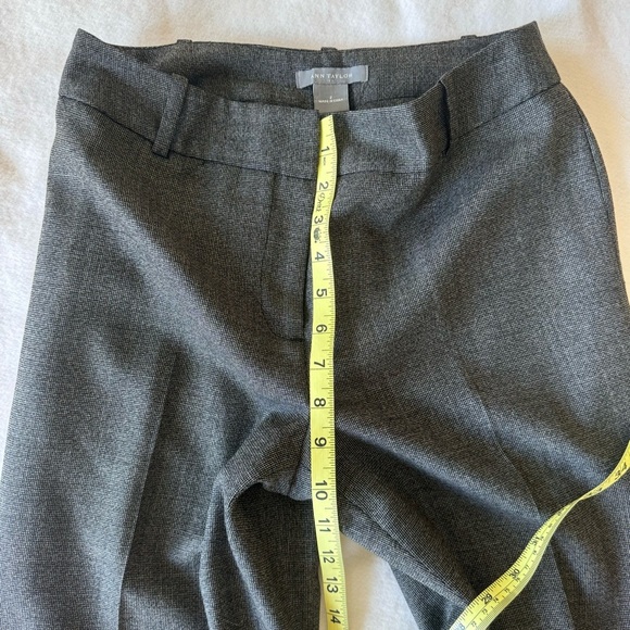 Ann Taylor Gray Wool Blend Business Pant Suit Blazer | Wide Leg Pants Size 2 - Picture 9 of 14